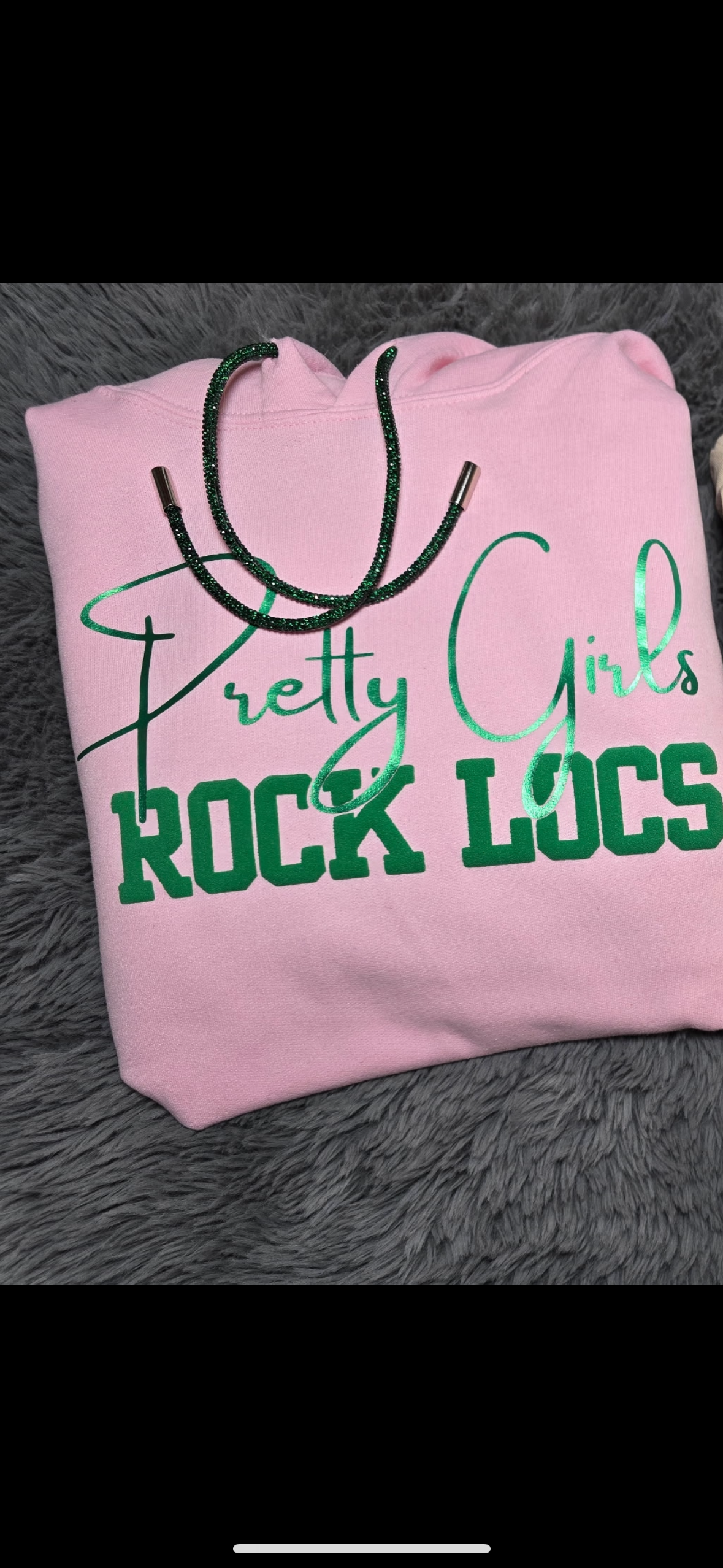 *PREORDER ONLY* Pretty Girls Rock Locks Hoodie Bling String